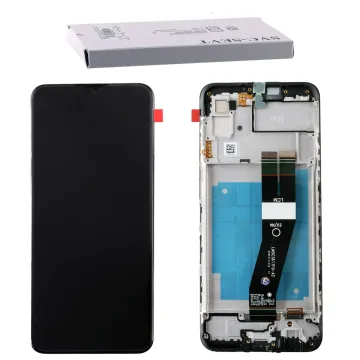 SAMSUNG A03 A035 ΟΘΟΝΗ PLS +TOUCH SCREEN + FRAME GH81-21626A BLACK ORIGINAL SERVICE PACK