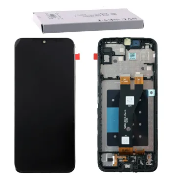 SAMSUNG A14 5G A146 ΟΘΟΝΗ PLS + TOUCH SCREEN + FRAME GH81-23315A BLACK ORIGINAL SERVICE PACK