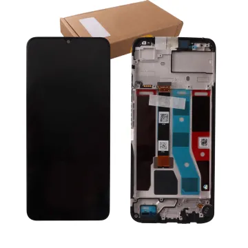 REALME C51 ΟΘΟΝΗ IPS + TOUCH SCREEN + LENS + FRAME 621029000053 BLACK ORIGINAL SERVICE PACK