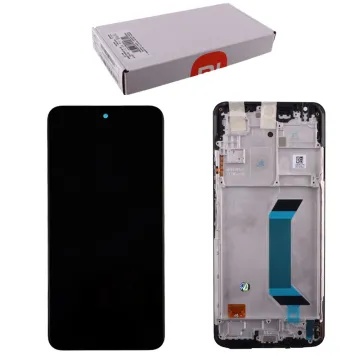 XIAOMI REDMI NOTE 12 5G/POCO X5 5G ΟΘΟΝΗ IPS + TOUCH SCREEN + LENS + FRAME 560001M17P00 BLACK ORIGINAL SERVICE PACK