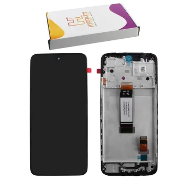 XIAOMI REDMI 12 4G/5G/POCO M6 PRO 5G ΟΘΟΝΗ IPS + TOUCH SCREEN + LENS + FRAME HF-560002M19A00 BLACK HYPER-FIX SERVICE PACK