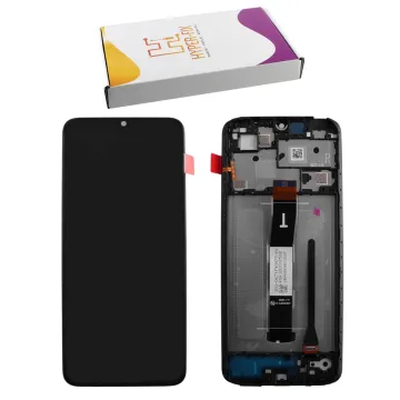 XIAOMI REDMI 12C ΟΘΟΝΗ IPS + TOUCH SCREEN + LENS + FRAME HF-5600010C3T00 BLACK HYPER-FIX SERVICE PACK