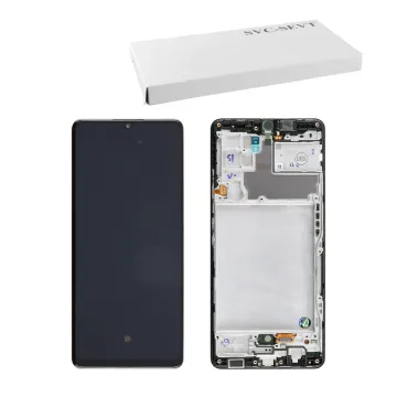 SAMSUNG A42 5G A426 ΟΘΟΝΗ AMOLED +TOUCH SCREEN + LENS + FRAME GH82-24376A BLACK ORIGINAL SERVICE PACK