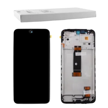XIAOMI REDMI 12 4G/5G/POCO M6 PRO 5G ΟΘΟΝΗ IPS + TOUCH SCREEN + LENS + FRAME 560002M19A00 BLACK ORIGINAL SERVICE PACK