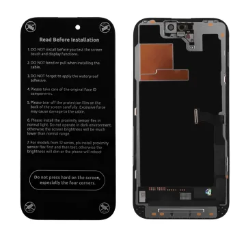 IPHONE 14 PRO ΟΘΟΝΗ + TOUCH + LENS HARD OLED FHD BLACK