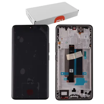 XIAOMI REDMI NOTE 13 PRO PLUS 5G ΟΘΟΝΗ AMOLED + TOUCH SCREEN + LENS + FRAME 560002N16U00 BLACK ORIGINAL SERVICE PACK
