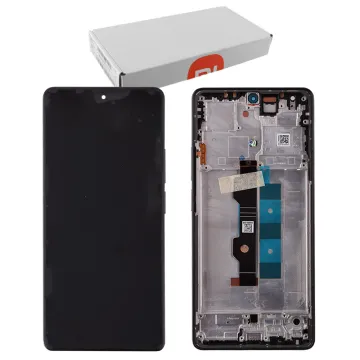 XIAOMI REDMI NOTE 13 PRO 4G/POCO M6 PRO 4G ΟΘΟΝΗ AMOLED+ TOUCH SCREEN + LENS + FRAME 56000300N600/ 5600030N6P00 BLACK ORIGINAL S
