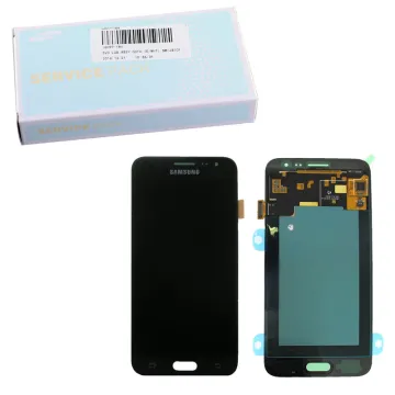 SAMSUNG J3 2016 J320F ΟΘΟΝΗ AMOLED +TOUCH SCREEN+LENS GH97-18414C BLACK ORIGINAL SERVICE PACK