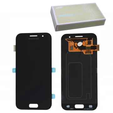 SAMSUNG A3 2017 A320 ΟΘΟΝΗ AMOLED +TOUCH SCREEN+LENS GH97-19732A BLACK ORIGINAL SERVICE PACK