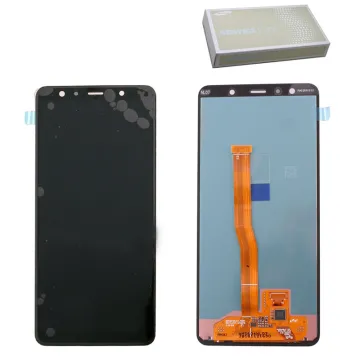 SAMSUNG A7 2018 A750 ΟΘΟΝΗ AMOLED +TOUCH SCREEN + LENS GH96-12078A BLACK ORIGINAL SERVICE PACK