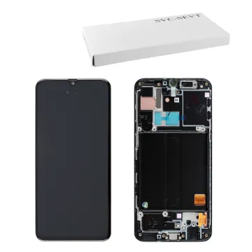 SAMSUNG A40 A405 ΟΘΟΝΗ AMOLED +TOUCH SCREEN + LENS + FRAME GH82-19674A BLACK ORIGINAL SERVICE PACK