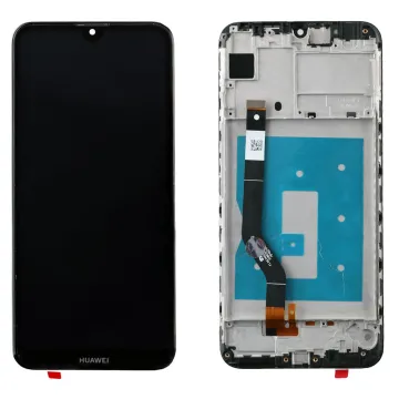 HUAWEI Y7 2019/Y7 PRIME 2019 ΟΘΟΝΗ + TOUCH SCREEN + LENS + FRAME BLACK 3P OR
