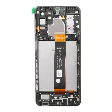 SAMSUNG A32 5G A326 ΟΘΟΝΗ AMOLED +TOUCH SCREEN + LENS + FRAME GH82-25122A BLACK ORIGINAL SERVICE PACK