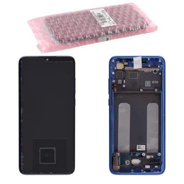 XIAOMI MI 9 LITE ΟΘΟΝΗ AMOLED + TOUCH SCREEN + LENS + FRAME 561010033033 BLUE ORIGINAL SERVICE PACK