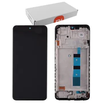 XIAOMI REDMI NOTE 12 4G ΟΘΟΝΗ IPS + TOUCH SCREEN + LENS + FRAME 56000100M700 BLACK ORIGINAL SERVICE PACK