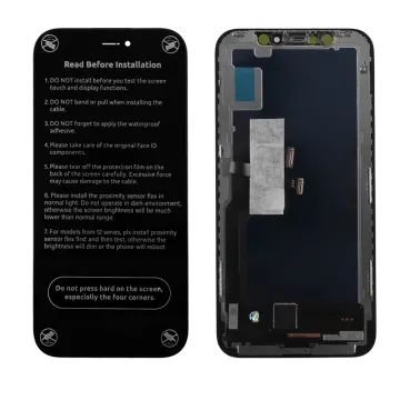 IPHONE X ΟΘΟΝΗ + TOUCH + LENS HD INCELL BLACK
