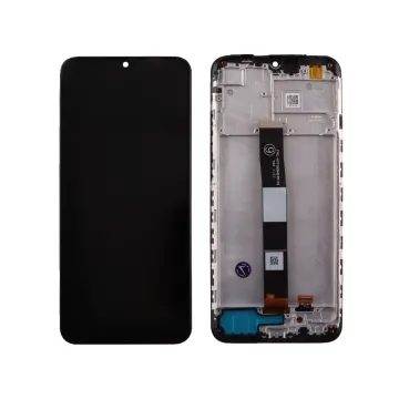 XIAOMI REDMI 10A ΟΘΟΝΗ + TOUCH SCREEN + LENS + FRAME BLACK 3P OR