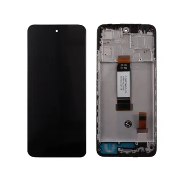 XIAOMI REDMI 12 4G/5G/POCO M6 PRO 5G ΟΘΟΝΗ + TOUCH SCREEN + LENS + FRAME BLACK 3P OR