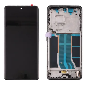 REALME 12 PRO 5G/REALME 12 PRO PLUS 5G ΟΘΟΝΗ + TOUCH SCREEN + LENS + FRAME SOFT OLED BLACK