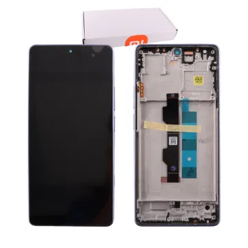 XIAOMI REDMI NOTE 13 PRO 4G/POCO M6 PRO 4G ΟΘΟΝΗ AMOLED+ TOUCH SCREEN + LENS + FRAME 56000200N600 PURPLE ORIGINAL SERVICE PACK