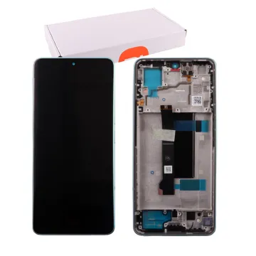 XIAOMI REDMI NOTE 13 PRO 5G/POCO X6 5G ΟΘΟΝΗ AMOLED + TOUCH SCREEN + LENS + FRAME 5600010N1600 BLUE ORIGINAL SERVICE PACK