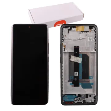 XIAOMI REDMI NOTE 14 PRO PLUS 5G ΟΘΟΝΗ AMOLED + TOUCH SCREEN + LENS + FRAME 5600190O16U00 BLACK ORIGINAL SERVICE PACK