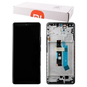 XIAOMI REDMI NOTE 14 PRO 4G ΟΘΟΝΗ AMOLED + TOUCH SCREEN + LENS + FRAME 560003000O600 BLACK ORIGINAL SERVICE PACK
