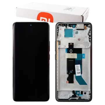 XIAOMI REDMI NOTE 14 PRO 5G ΟΘΟΝΗ AMOLED + TOUCH SCREEN + LENS + FRAME 56002300O1600 BLACK ORIGINAL SERVICE PACK