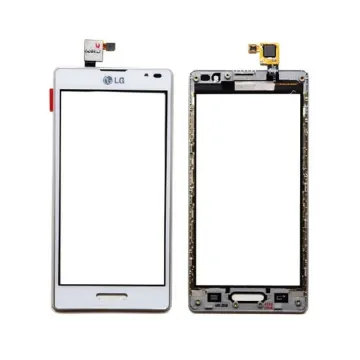 LG P760 Optimus L9 TOUCH SCREEN + LENS - FRONT COVER WHITE