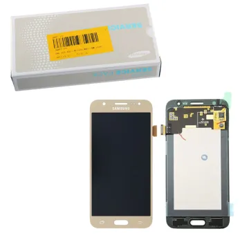 SAMSUNG J5 J500F ΟΘΟΝΗ AMOLED +TOUCH SCREEN+LENS GH97-17667C GOLD ORIGINAL SERVICE PACK