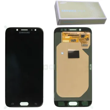 SAMSUNG J7 2017 J730F ΟΘΟΝΗ AMOLED +TOUCH SCREEN+LENS GH97-20736A BLACK ORIGINAL SERVICE PACK