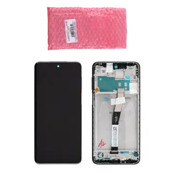 XIAOMI REDMI NOTE 9 PRO/NOTE 9 PRO MAX/NOTE 9S ΟΘΟΝΗ IPS + TOUCH SCREEN + LENS + FRAME 560003J6B200 GREY ORIGINAL SERVICE PACK