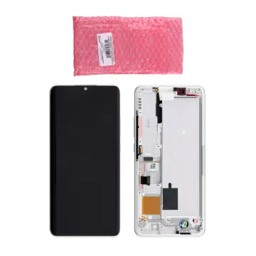 XIAOMI MI NOTE 10 LITE ΟΘΟΝΗ AMOLED + TOUCH SCREEN + LENS + FRAME 5600030F4L00 WHITE ORIGINAL SERVICE PACK