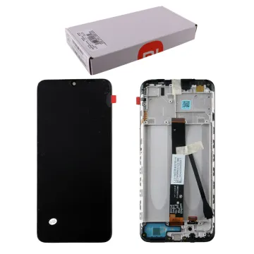 XIAOMI REDMI 10A ΟΘΟΝΗ IPS + TOUCH SCREEN + LENS + FRAME 560001C3L200 BLACK ORIGINAL SERVICE PACK