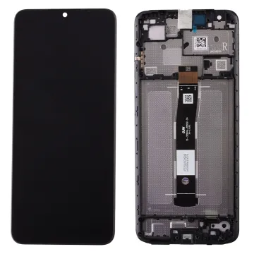 XIAOMI REDMI 12C ΟΘΟΝΗ IPS + TOUCH SCREEN + LENS + FRAME 5600010C3T00 BLACK ORIGINAL SERVICE PACK