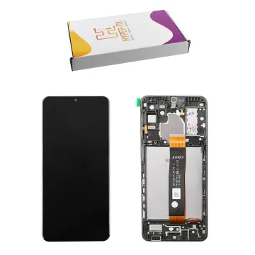 SAMSUNG A32 5G A326 ΟΘΟΝΗ AMOLED +TOUCH SCREEN + LENS + FRAME HF-GH82-25121A BLACK HYPER-FIX SERVICE PACK