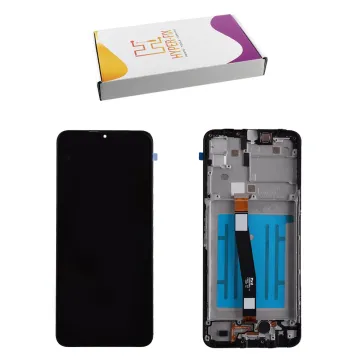SAMSUNG A22 5G A226 ΟΘΟΝΗ AMOLED +TOUCH SCREEN + LENS + FRAME HF-GH81-20694A BLACK HYPER-FIX SERVICE PACK