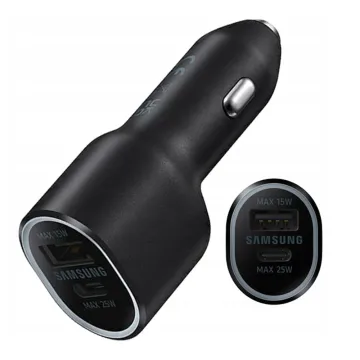 ΦΟΡΤΙΣΤΗΣ ΑΥΤΟΚΙΝΗΤΟΥ DUAL SAMSUNG EP-L4020NBEGEU USB-A 15W - USB-C 25W (40W) BLACK PACKING OR