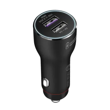 ΦΟΡΤΙΣΤΗΣ ΑΥΤΟΚΙΝΗΤΟΥ DUAL HUAWEI CP36 USB-A 5V/2A 10W+USB-A 5V/2A 9V/2A 10V/2.25A 22.5W BLACK PACKING OR