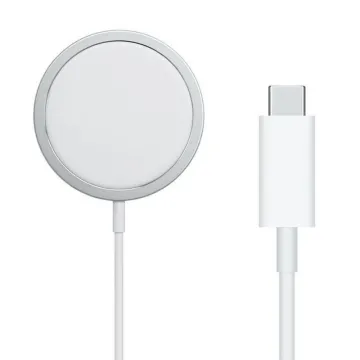 WIRELESS CHARGER APPLE MAGSAFE MHXH3ZM/A A2140 15W FAST CHARGE +USB-C CABLE WHITE PACKING OR