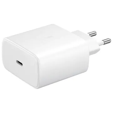 TRAVEL SAMSUNG EP-TA845XWEGWW USB-C 5V 3A/9V 2.77A/20V 2.25A 45W FAST CHARGE+USB DATA USB-C TO USB-C WHITE PACKING OR