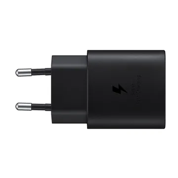 TRAVEL SAMSUNG EP-TA800XBEGWW USB-C 5V 3A/9V 2.77A/11V 2.25A 25W FAST CHARGE+USB DATA USB-C TO USB-C BLACK PACKING OR