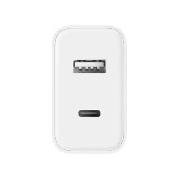 TRAVEL XIAOMI BHR4996GL DUAL USB-Ax1 5V/3A 9V/3A 12V/2.25A 27W+USB-Cx1 5V/3A 9V/3A 11V/3A 12V/2.5A 15V/2A 20V/1.65 33W WHITE PAC