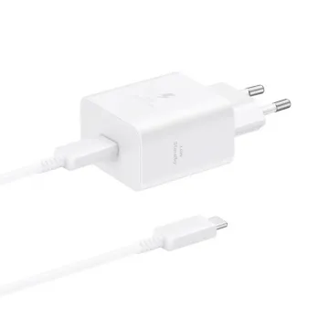 TRAVEL SAMSUNG EP-T4511XWEGEU USB-C 5V 3A/9V 2.77A/20V 2.25A 45W FAST CHARGE+USB DATA USB-C TO USB-C 5A WHITE PACKING OR