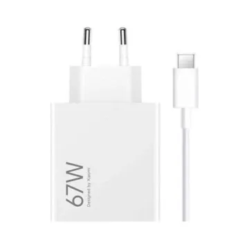 TRAVEL XIAOMI BHR9465EU HYPERCHARGE USB-A 5V/3A 5-20V/6.2A/3.25A 67W + USB-A TO USB-C 3A WHITE PACKING OR