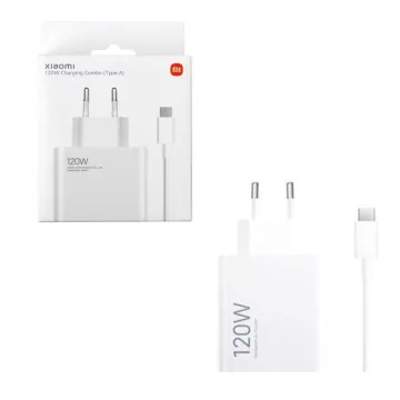 TRAVEL XIAOMI BHR9462EU HYPERCHARGE GAN USB-A 5V/3A 9V/3A 11V/6A 20V/6A 120W + USB-A TO USB-C 6A WHITE PACKING OR