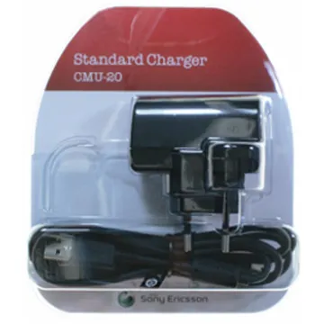 TRAVEL SONY ERICSSON CMU-20 X1/J132 (mini USB-A ) 0.7A 3.5W BLACK PACKING OR