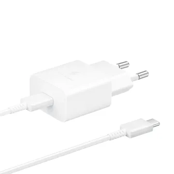 TRAVEL SAMSUNG EP-T1510XWEGEU USB-C 5V 2A 15W FAST CHARGE+USB DATA USB-C TO USB-C WHITE PACKING OR