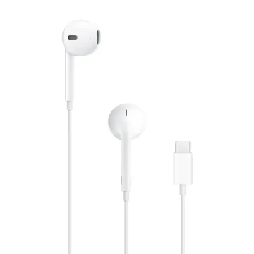 APPLE HANDS FREE STEREO EARPODS WITH REMOTE AND MIC MTJY3ZM/A USB-C WHITE PACKING OR