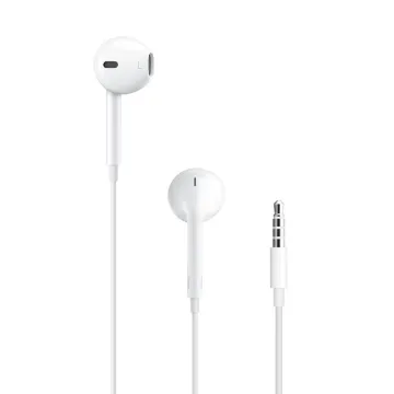 APPLE HANDS FREE STEREO EARPODS WITH REMOTE AND MIC MNHF2ZM/A 3.5m WHITE PACKING OR